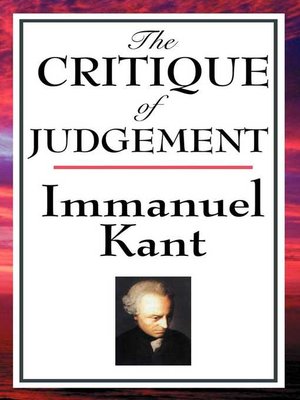 cover image of The Critique of Judgment